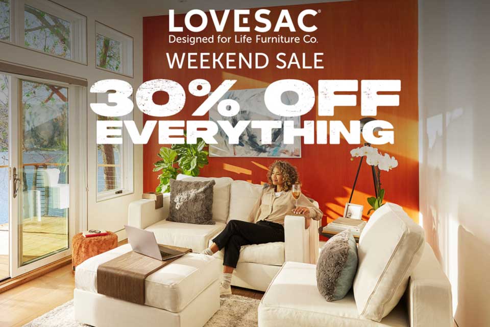 Lovesac 30% off everything sale